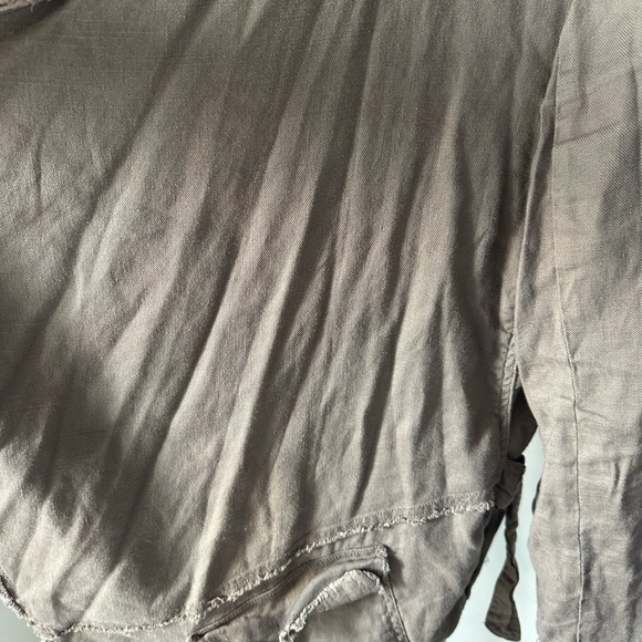 Free People Size Medium Linen Jacket - Picture 6 of 16